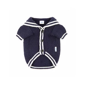 College Knit Cardigan Pet Sweater