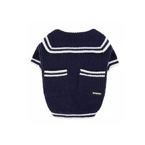 College Knit Cardigan Pet Sweater