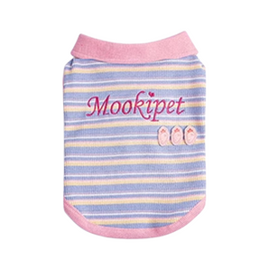 Pink Purple Striped Polo Pet Shirt