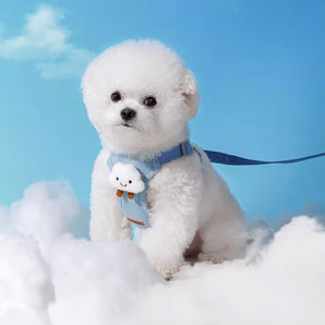 Macaron Color Pet Vest Cat & Dog Leash