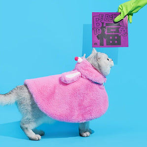Bunny Ears Cat & Dog Cape Plush Cloak