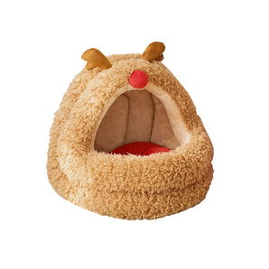Reindeer Warm Igloo Cat Bed