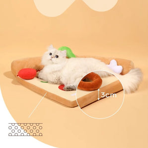 Pizza Portable Cat & Dog Bed
