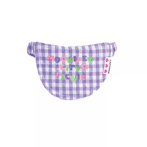 Colored Plaid Scarf Pet Drool Bib