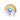Rainbow Shaped Elizabeth Collar Cone Collar